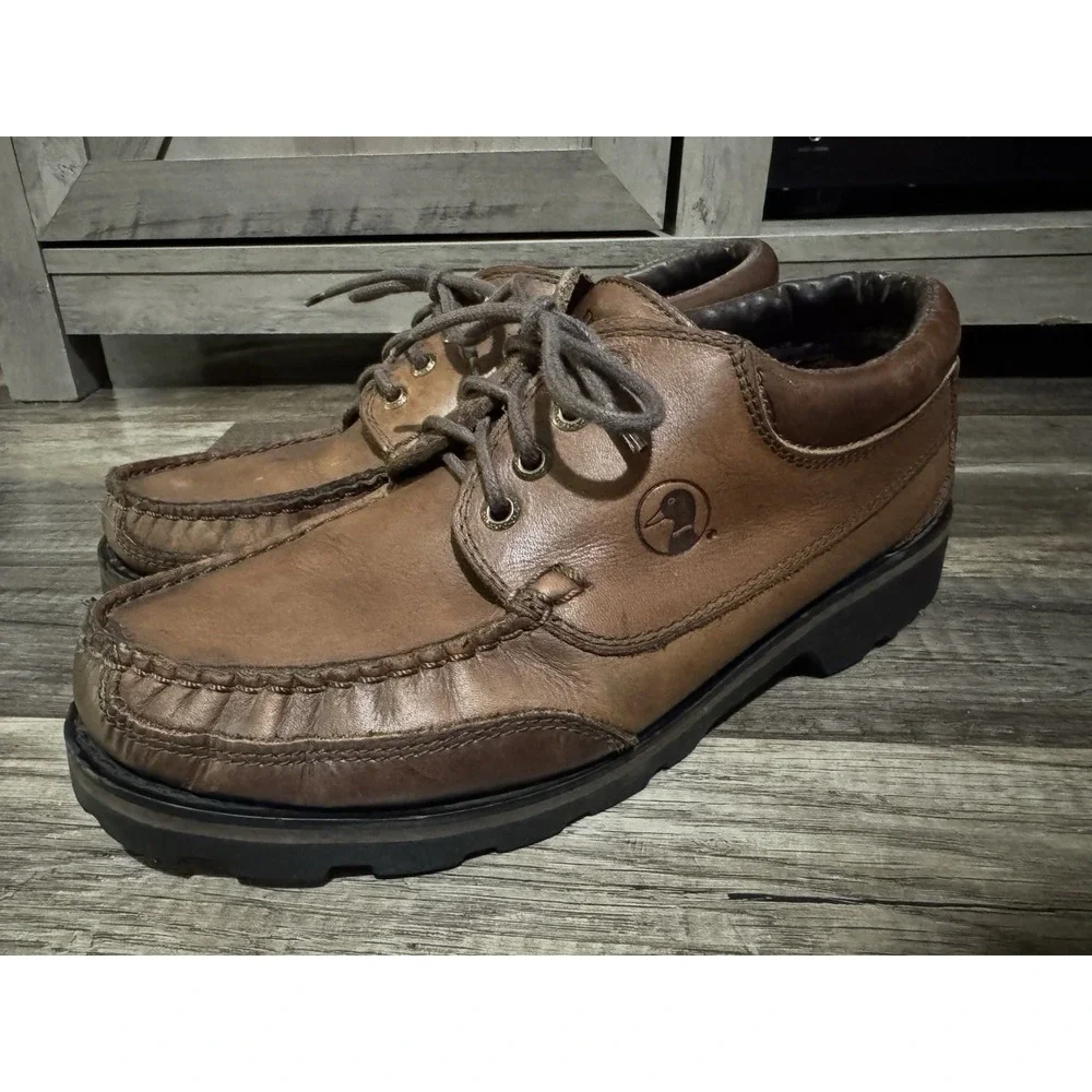 Duck Head Brown Soft Leather Dress Shoes‎ Adult Men's Size 10M
